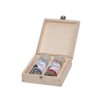 Holzbox für Gewürzmühlen Mini - 2er Set